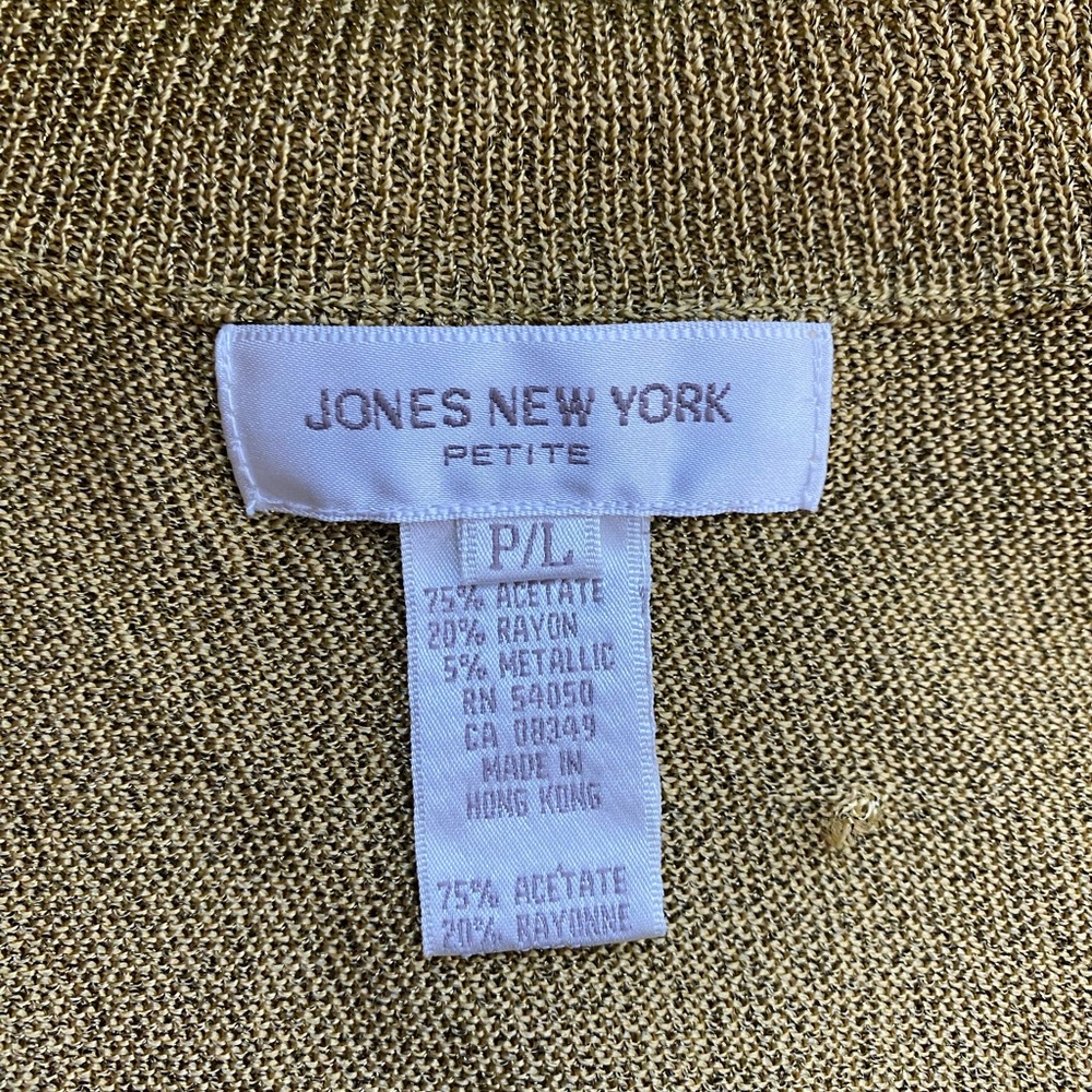 💛VINTAGE YELLOW GOLD MOCK NECK TOP💛 - Picture 3 of 4
